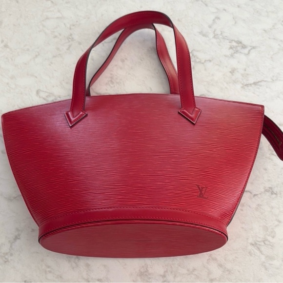Louis Vuitton Saint Jaques Red Epi Leather Tote LV Red Handbags - Picture 2 of 12